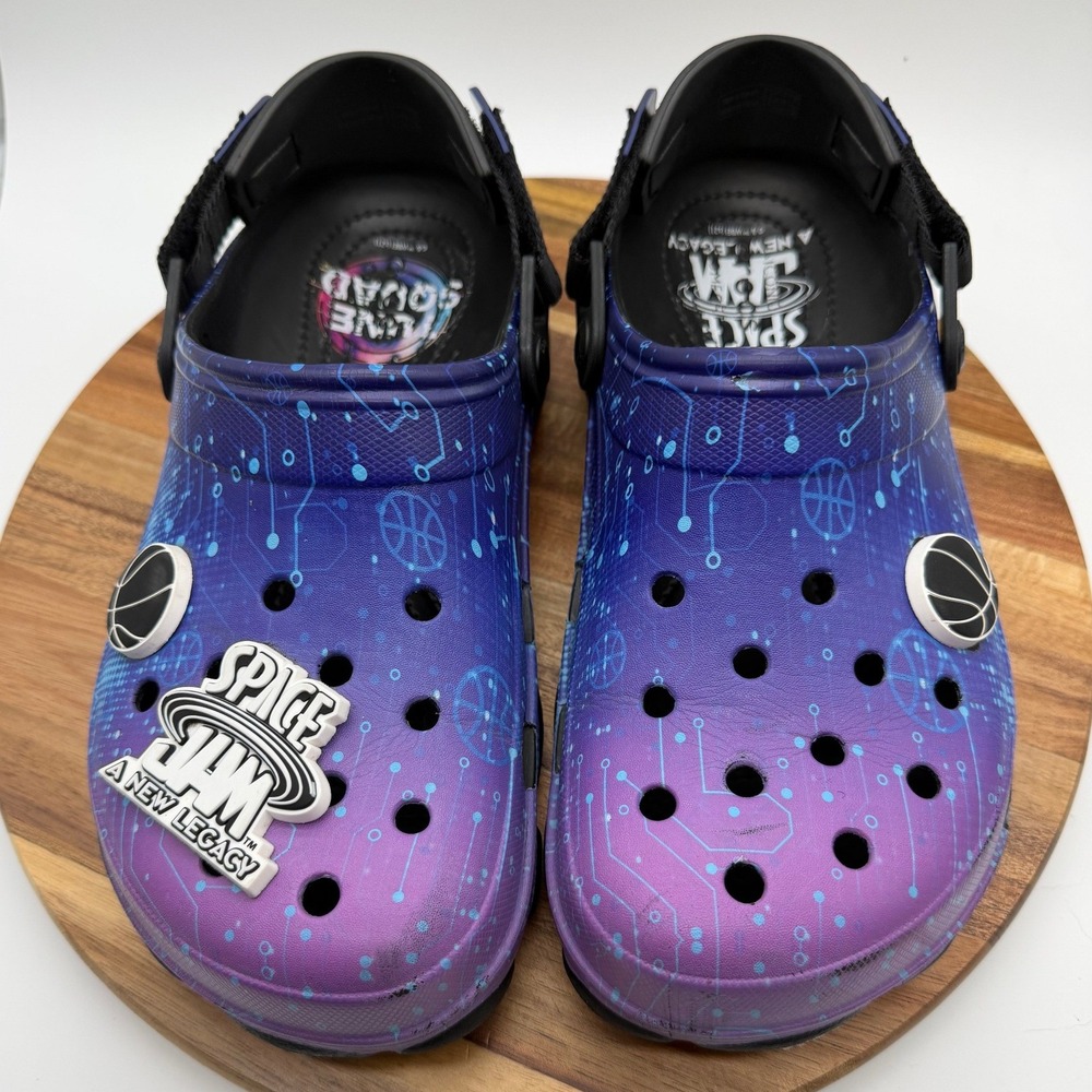 Crocs Space Jam A New Legacy All-Terrain Clogs Purple Blue Mens 8 Womens 10